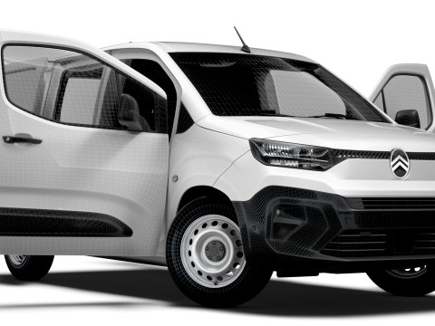 Citroen e Berlingo SWB Van HQInterior 2024 3D Model