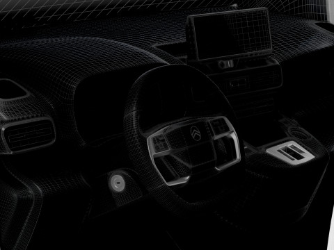 Citroen e Berlingo SWB Van HQInterior 2024 3D Model