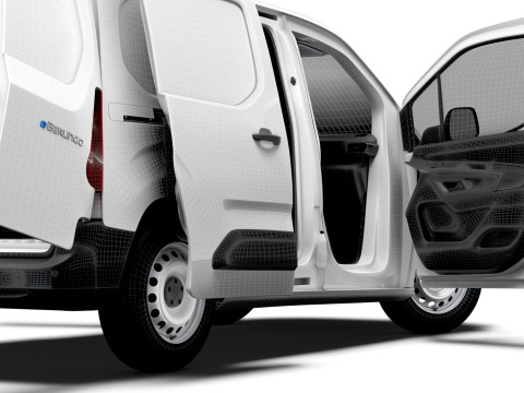 Citroen e Berlingo SWB Van HQInterior 2024 3D Model