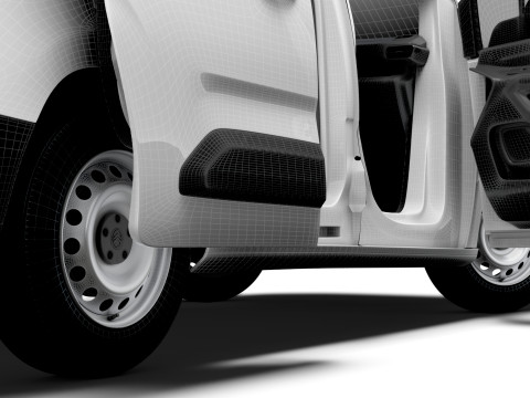 Citroen e Berlingo SWB Van HQInterior 2024 3D Model