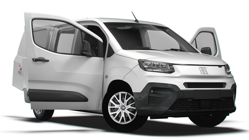 Fiat E Doblo SWB Van HQInterior 2024 3D Модель .c4d .max .obj .3ds .fbx .stl .blend 
