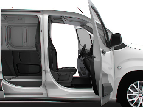 Fiat E Doblo SWB Van HQInterior 2024 3D Модель