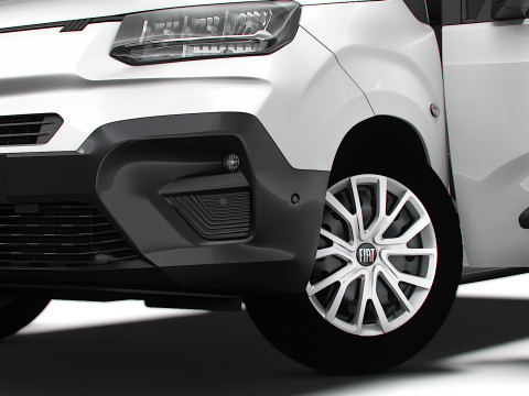 Fiat E Doblo SWB Van HQInterior 2024 3D Модель