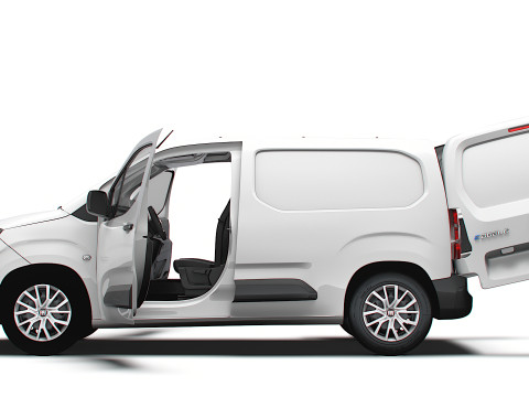 Fiat E Doblo SWB Van HQInterior 2024 3D Модель