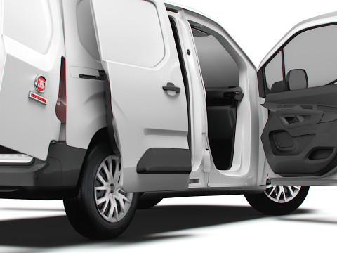 Fiat E Doblo SWB Van HQInterior 2024 3D Модель