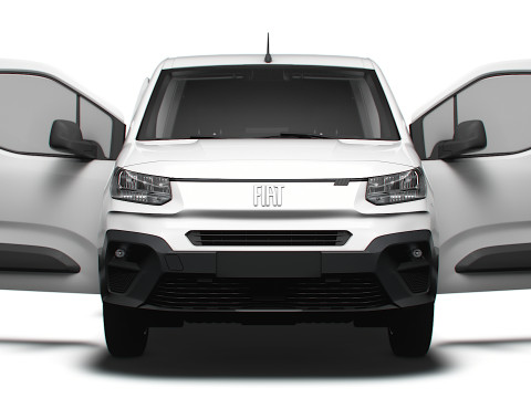 Fiat E Doblo SWB Van HQInterior 2024 3D Модель