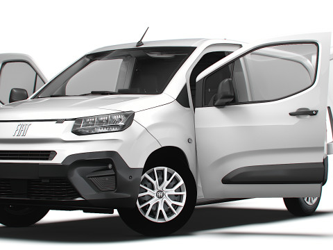 Fiat E Doblo SWB Van HQInterior 2024 3D Модель