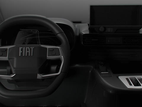 Fiat E Doblo SWB Van HQInterior 2024 3D Модель