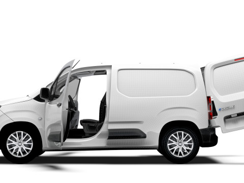 Fiat E Doblo SWB Van HQInterior 2024 3D Модель