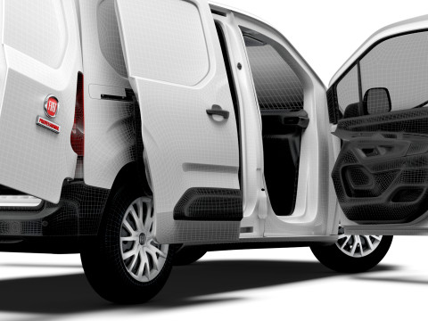 Fiat E Doblo SWB Van HQInterior 2024 3D Модель