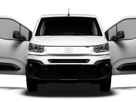 Fiat E Doblo SWB Van HQInterior 2024 3D Модель