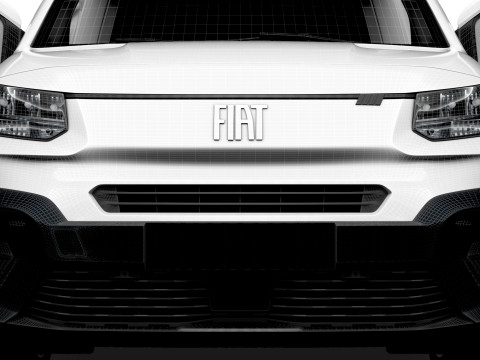 Fiat E Doblo SWB Van HQInterior 2024 3D Модель