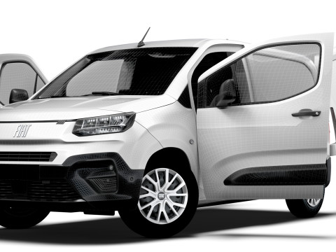 Fiat E Doblo SWB Van HQInterior 2024 3D Модель