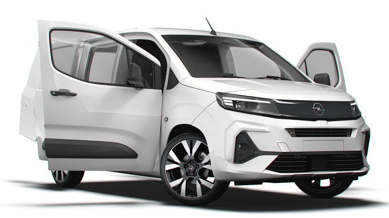 Opel Combo e SWB Van HQInterior 2024 3D मॉडल .c4d .max .obj .3ds .fbx .stl .blend 