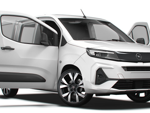 Opel Combo e SWB Van HQInterior 2024 3D Model