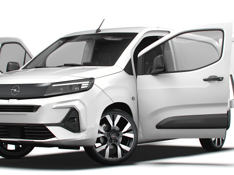 Opel Combo e SWB Van HQInterior 2024 3D मॉडल