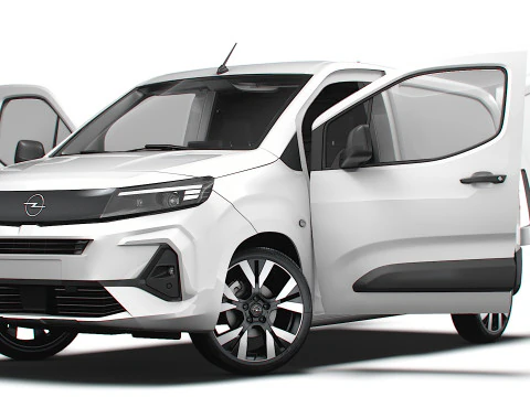 Opel Combo e SWB Van HQInterior 2024 3D Model