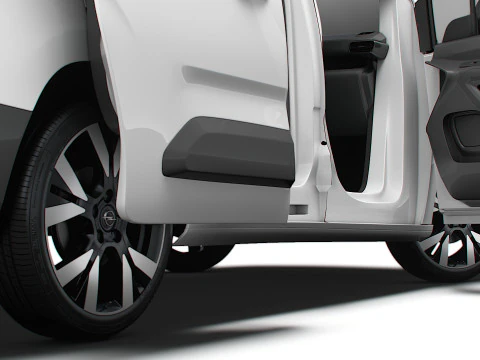 Opel Combo e SWB Van HQInterior 2024 3D Model