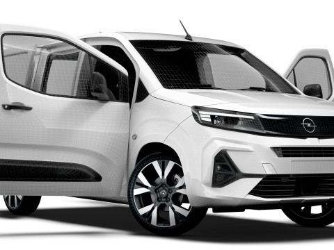 Opel Combo e SWB Van HQInterior 2024 3D मॉडल