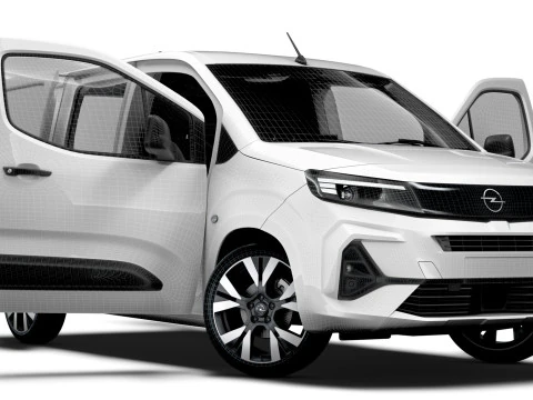 Opel Combo e SWB Van HQInterior 2024 3D Model