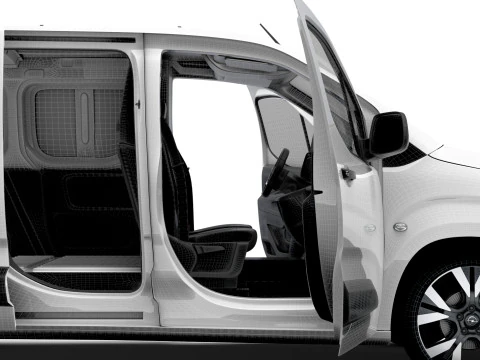 Opel Combo e SWB Van HQInterior 2024 3D Model
