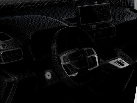 Opel Combo e SWB Van HQInterior 2024 3D मॉडल
