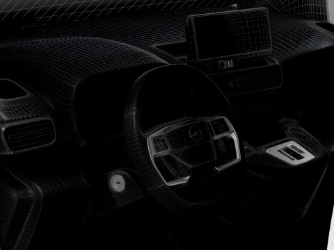 Opel Combo e SWB Van HQInterior 2024 3D Model