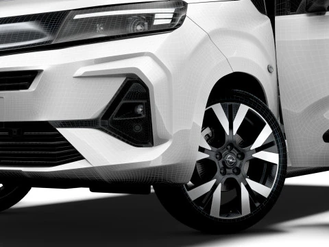 Opel Combo e SWB Van HQInterior 2024 3D Model