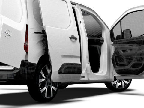 Opel Combo e SWB Van HQInterior 2024 3D Model
