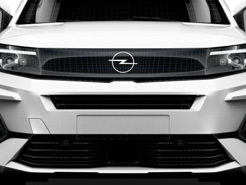 Opel Combo e SWB Van HQInterior 2024 3D Model