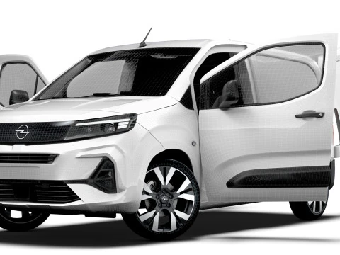 Opel Combo e SWB Van HQInterior 2024 3D Model