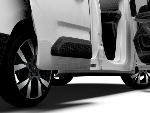 Opel Combo e SWB Van HQInterior 2024 3D Model