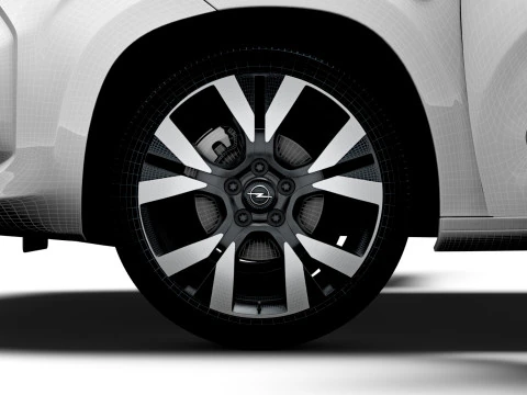 Opel Combo e SWB Van HQInterior 2024 3D Model