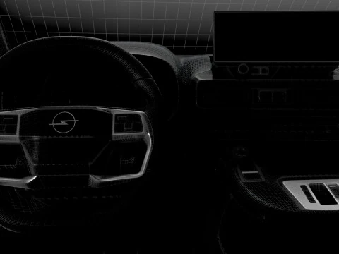 Opel Combo e SWB Van HQInterior 2024 3D Model