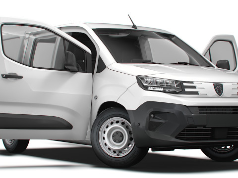 Peugeot e Partner SWB Van HQInterior 2024 3D Model