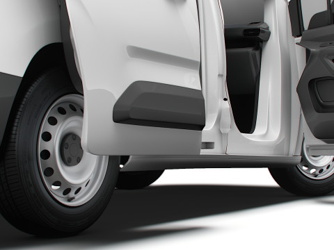 Peugeot e Partner SWB Van HQInterior 2024 Modelo 3D