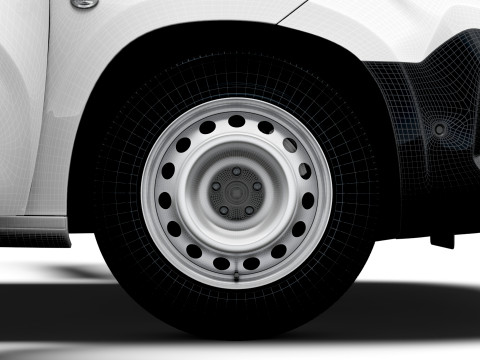Peugeot e Partner SWB Van HQInterior 2024 Modelo 3D