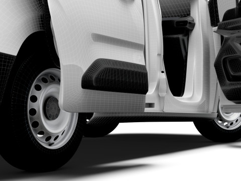 Peugeot e Partner SWB Van HQInterior 2024 Modelo 3D
