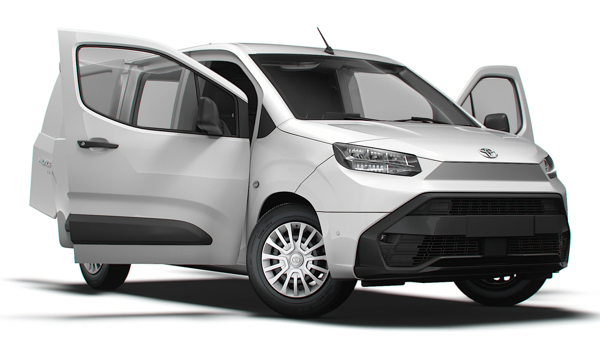 Toyota ProAce City Electric SWB Van HQInterior 2024 3D Model .c4d .max .obj .3ds .fbx .stl .blend 