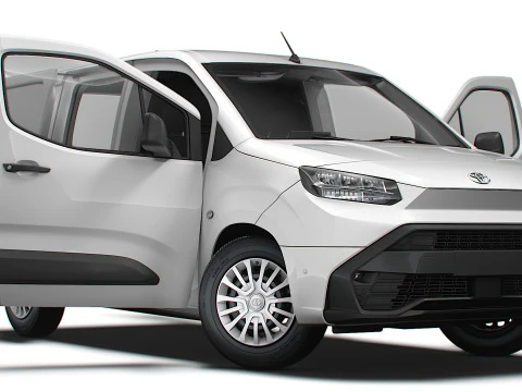 Toyota ProAce City Electric SWB Van HQ Interior 2024 Modelo 3D