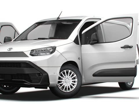 Toyota ProAce City Electric SWB Van HQInterior 2024 3D Model