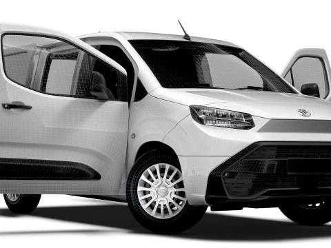 Toyota ProAce City Electric SWB Van HQInterior 2024 3D Model