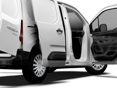 Toyota ProAce City Electric SWB Van HQInterior 2024 3D Model
