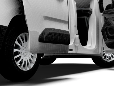 Toyota ProAce City Electric SWB Van HQInterior 2024 3D Model