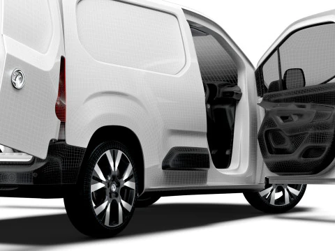 Vauxhall Combo e SWB Van HQInterior 2024 3D Model