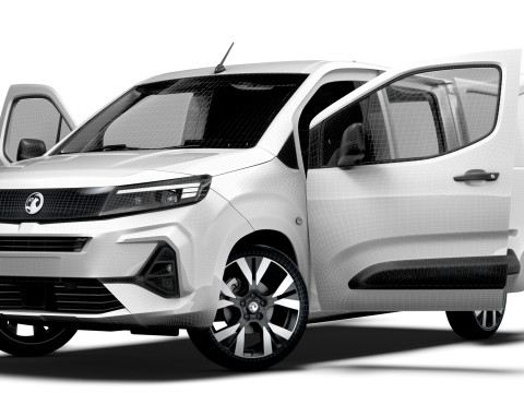 Vauxhall Combo e SWB Van HQInterior 2024 3D मॉडल