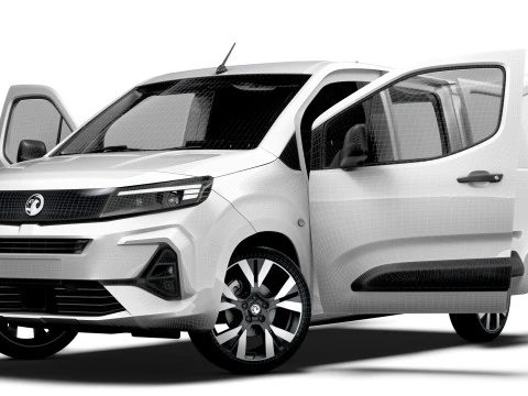 Vauxhall Combo e SWB Van HQInterior 2024 3D Model