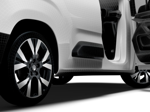 Vauxhall Combo e SWB Van HQInterior 2024 3D मॉडल