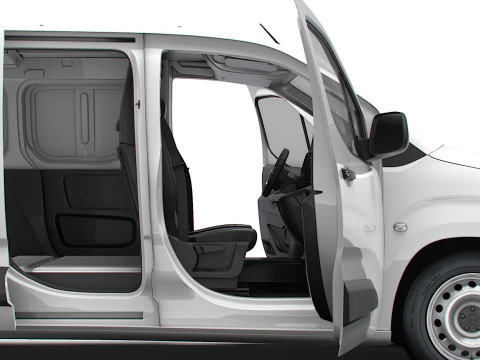 Citroen e Berlingo SWB Van Tailgate HQ Interior 2024 3D Model