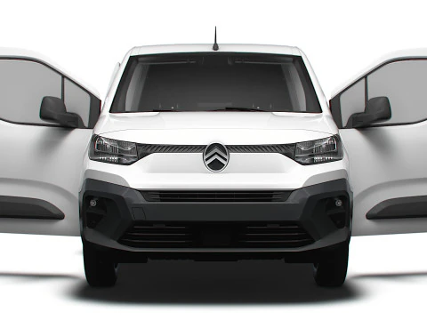 Citroen e Berlingo SWB Van Tailgate HQ Interior 2024 3D Model
